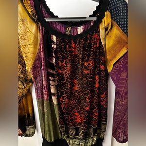 Jean Paul Gauthier - size large - sheer blouse